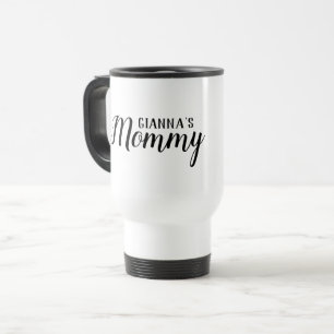 Mug De Voyage Maman Personnalisée Blanc