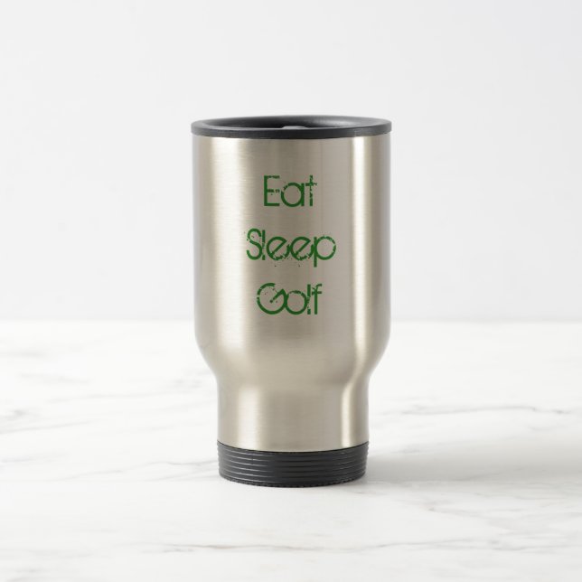Mug De Voyage Mangez le golf de sommeil (Centre)
