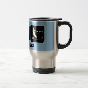 Mug De Voyage mangez le ski d'eau de sommeil