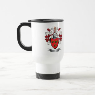Mug De Voyage Manteau de crête de famille d'ouïe des bras