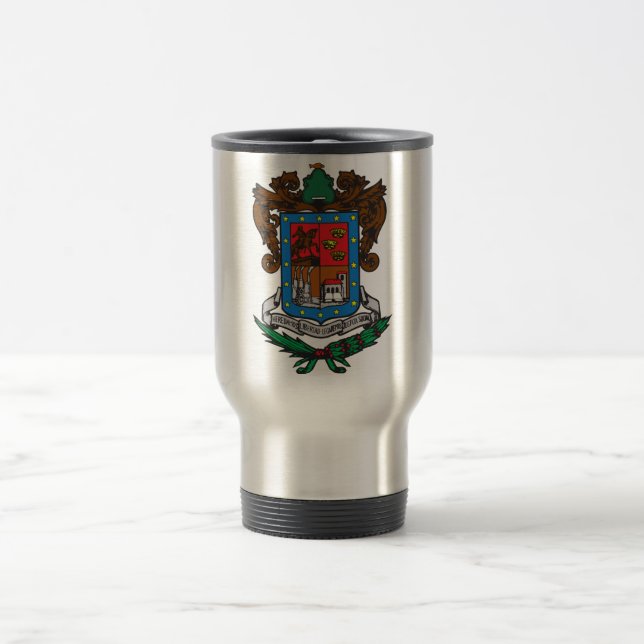 Mug De Voyage Manteau de logo officiel de symbole de Michoacan (Centre)