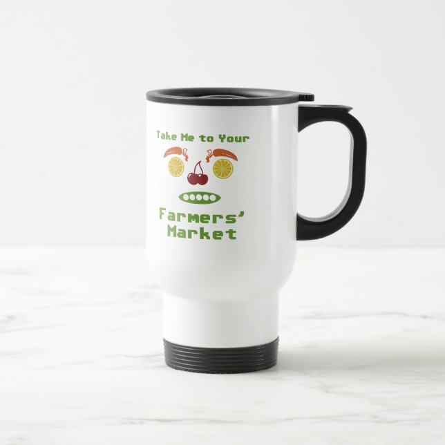 Mug De Voyage Marché d'agriculteurs (Droite)