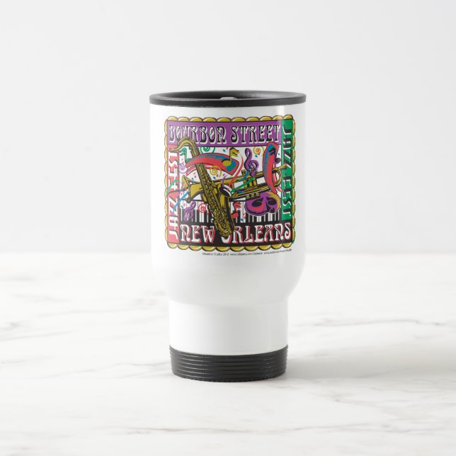 Mug De Voyage Mardi Gras de la Nouvelle-Orléans (Centre)
