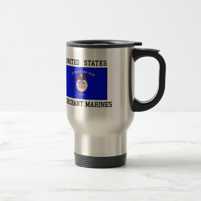 Mug De Voyage Marine marchande des USA (Droit)
