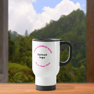 Mug De Voyage Marque Motif ronde couleur rose pour entreprise Te