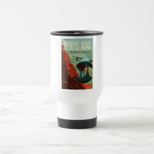 Mug De Voyage Mars Olympus Mons Système solaire Volcano le plus