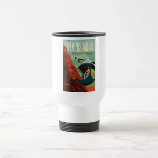 Mug De Voyage Mars Olympus Mons Système solaire Volcano le plus  (Centre)