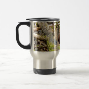 Mug De Voyage Martre des Pins Mammifère Sauvage Arbre Bûche Natu