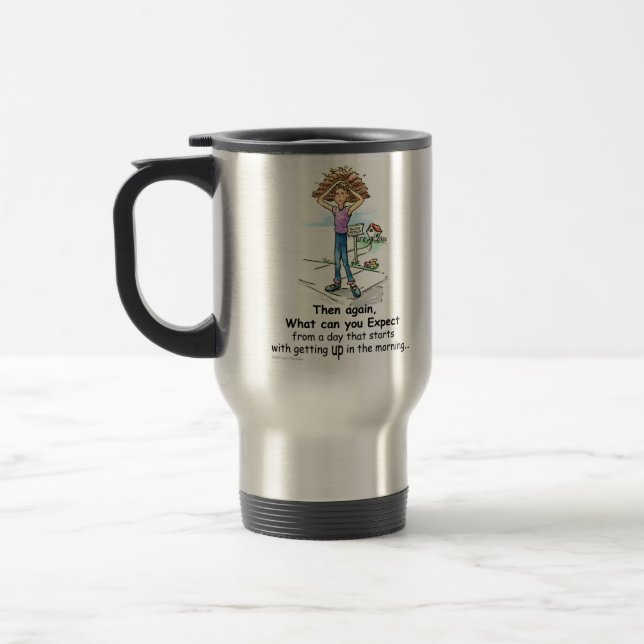 Mug De Voyage Mauvaise journée des cheveux (Gauche)