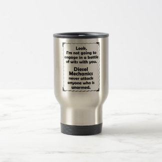 Mug De Voyage Mécanicien de diesel de joute d'esprit