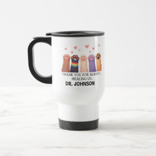 Mug De Voyage Médecin Animalier Personnalisé Bonne Fête des Mé