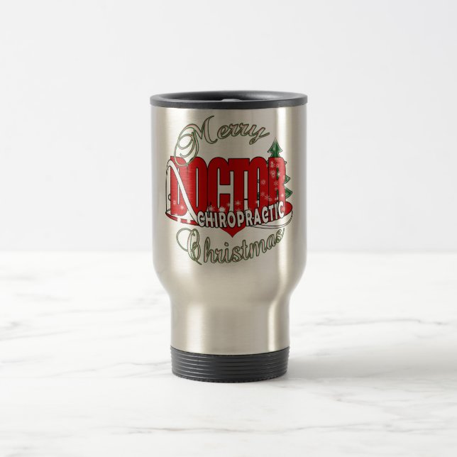 MUG DE VOYAGE MÉDECIN CHIROPRATIQUE DE NOËL (Centre)