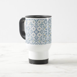 Mug De Voyage Mediterranean Tiles, Moroccan, Majolica, Azulejo