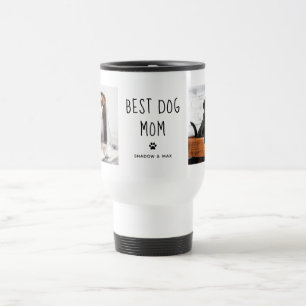 Mug De Voyage Meilleur chien maman   Texte manuscrit de deux pho