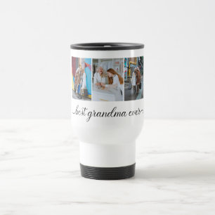 Mug De Voyage Meilleur Collage photo de grand-mère Ever 3