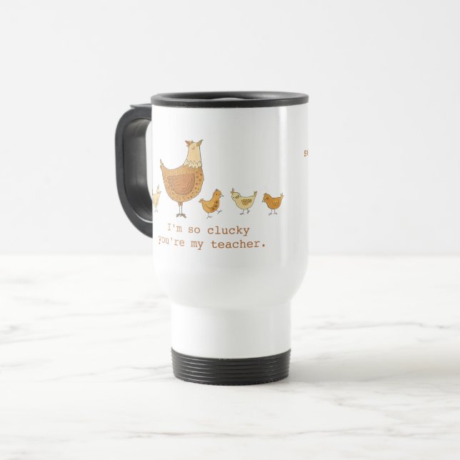 Mug De Voyage Meilleur Enseignant de deuxième année (Devant gauche)