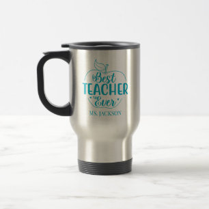 Mug De Voyage Meilleur enseignant jamais personnalisé Apple