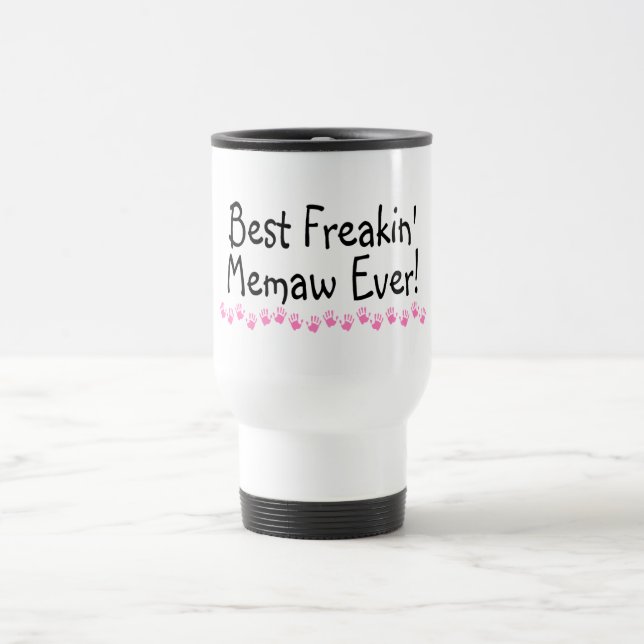 Mug De Voyage Meilleur Freakin Memaw jamais (Centre)
