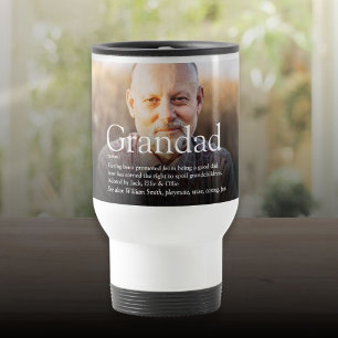 Mug De Voyage Meilleur Grand-Père, Grand-Papa, Papa du Monde