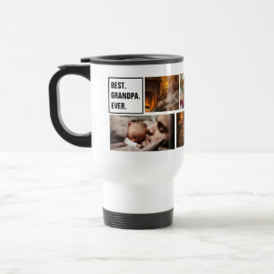 Mug De Voyage Meilleur grand-père jamais photo Collage et texte 