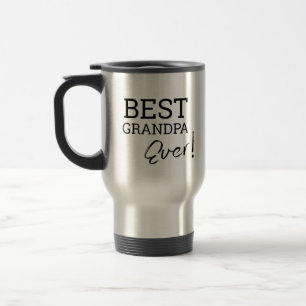 Mug De Voyage Meilleur grand-père JAMAIS Typographie personnalis