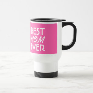 Mug De Voyage MEILLEUR MOM JAMAIS rose et blanc A03