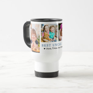 Mug De Voyage Meilleur Oncle Personnalisé 4 Collage de Photos