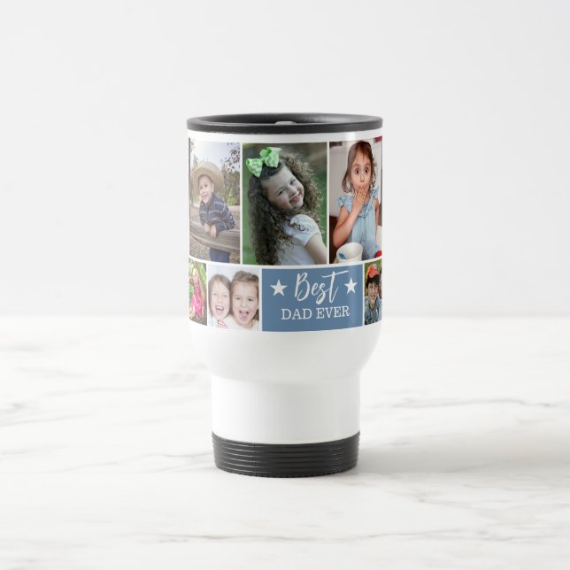 Mug De Voyage Meilleur Papa A Jamais Créé Votre Propre Collage P (Centre)