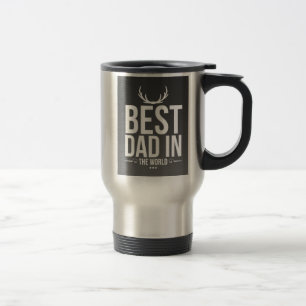 Mug De Voyage Meilleur papa dans le monde Acier Inoxydable Trave
