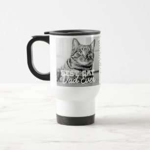 Mug De Voyage Meilleur papa de chien moderne personnalisé avec p