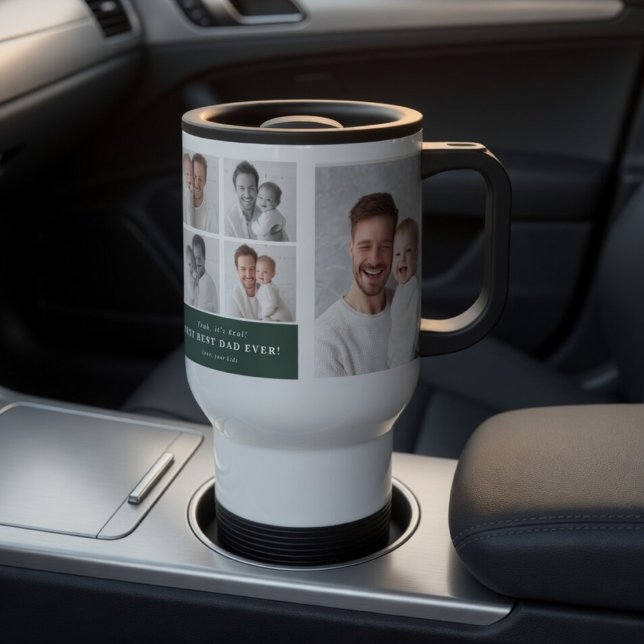 Mug De Voyage Meilleur Papa du Monde Photo Personnalisée (Créateur téléchargé)