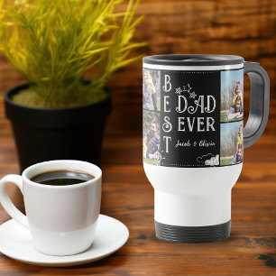 Mug De Voyage Meilleur papa jamais fête des pères photo collage