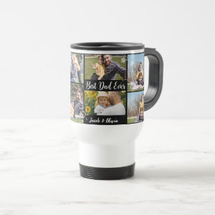 Mug De Voyage Meilleur papa jamais fête des pères photo collage