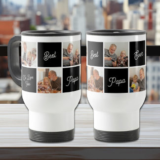 Mug De Voyage Meilleur Papa Jamais Personnalisé Photo Familiale 