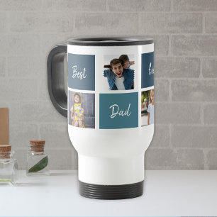 Mug De Voyage Meilleur papa Jamais Photo Collage Fête des pères 