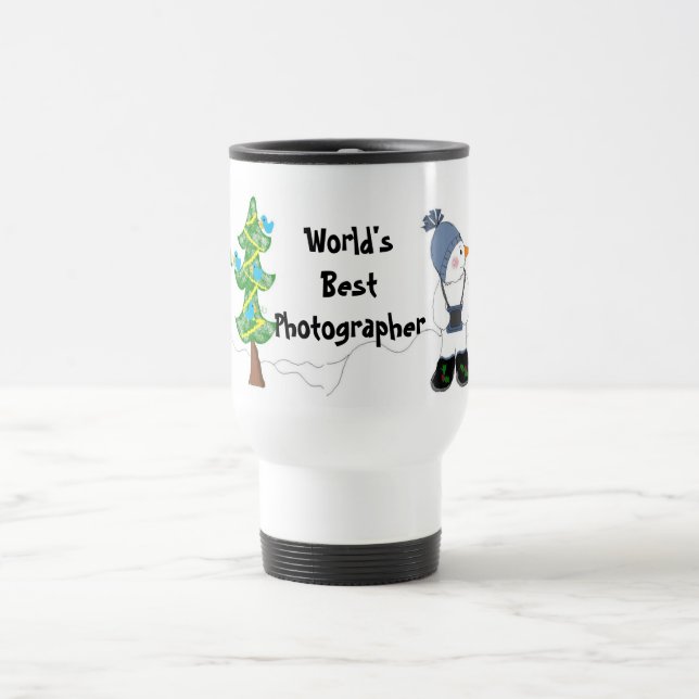 Mug De Voyage Meilleur photographe du monde (Centre)