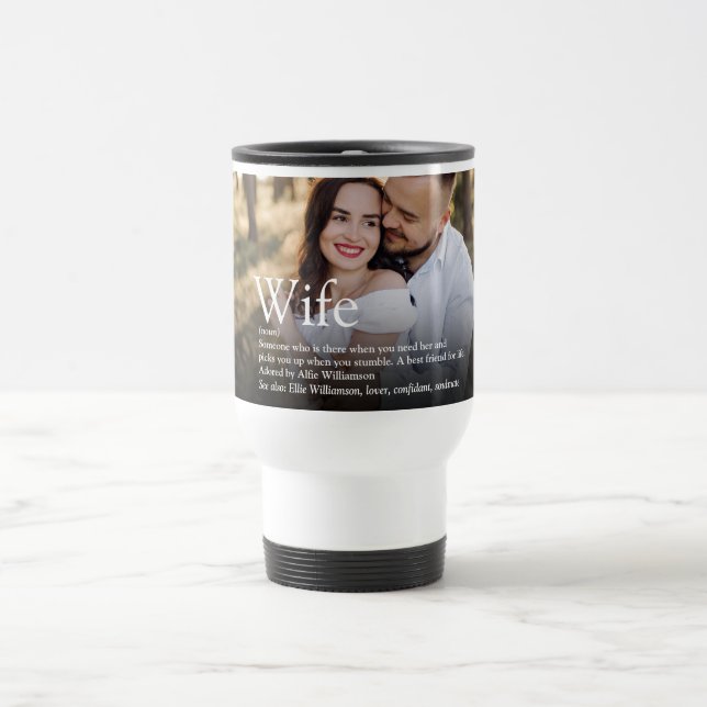 Mug De Voyage Meilleure définition de femme au monde Photo moder (Centre)
