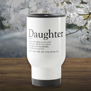 Mug De Voyage Meilleure fille de tous les temps Définition Noir 