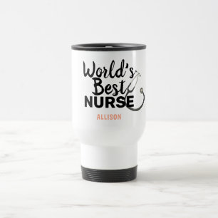 Mug De Voyage Meilleure infirmière Stethoscope rose Personnalisé