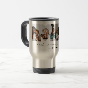 Mug De Voyage Meilleure Maman Moderne Collage Photo Fête des Mèr
