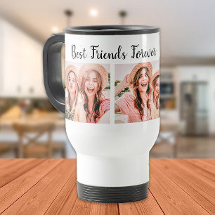 Mug De Voyage Meilleurs amis pour toujours 3 noms de photos