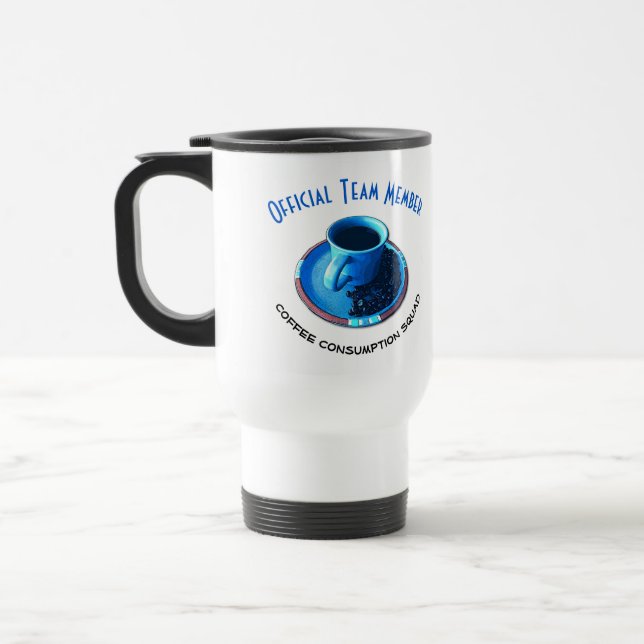 Mug De Voyage Membre de l'équipe officiel de peloton de (Gauche)
