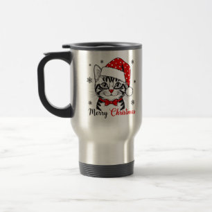 Mug De Voyage Meowy Christmas Café Amoureux des chats de vacan