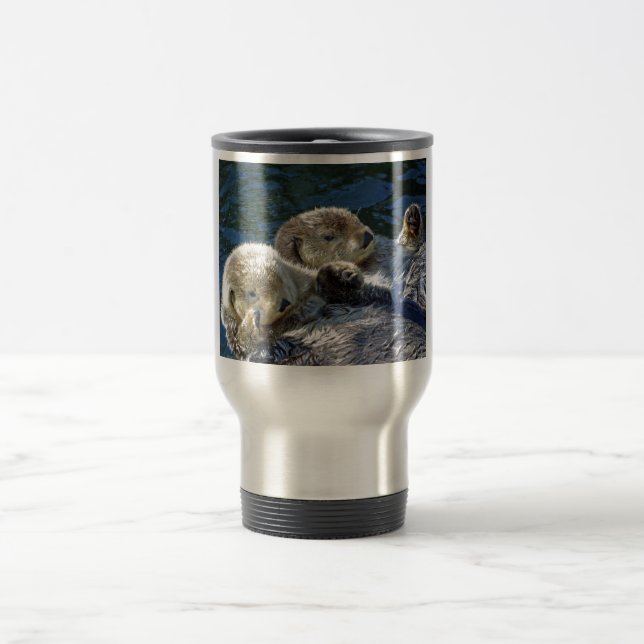 Mug De Voyage Mer-loutres (Centre)
