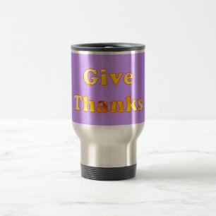 Mug De Voyage Merci, art des mots avec lis jaune, muret de voyag