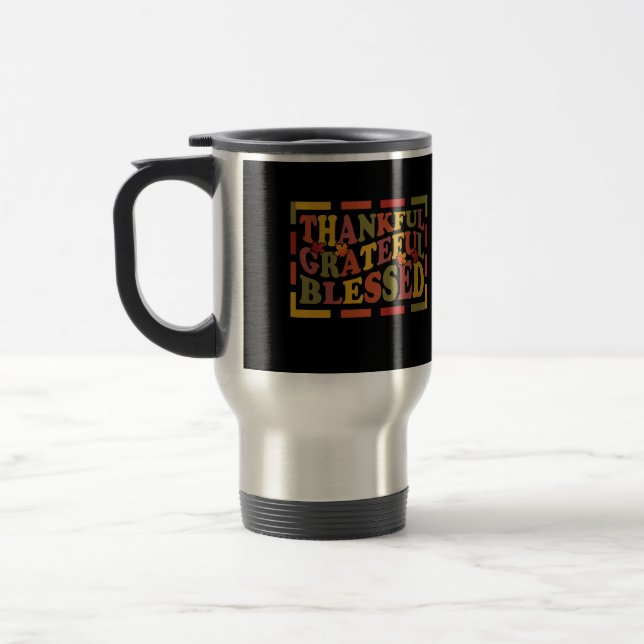Mug De Voyage Merci Donnant Merci, Gratuit, Conception Bénie (Gauche)