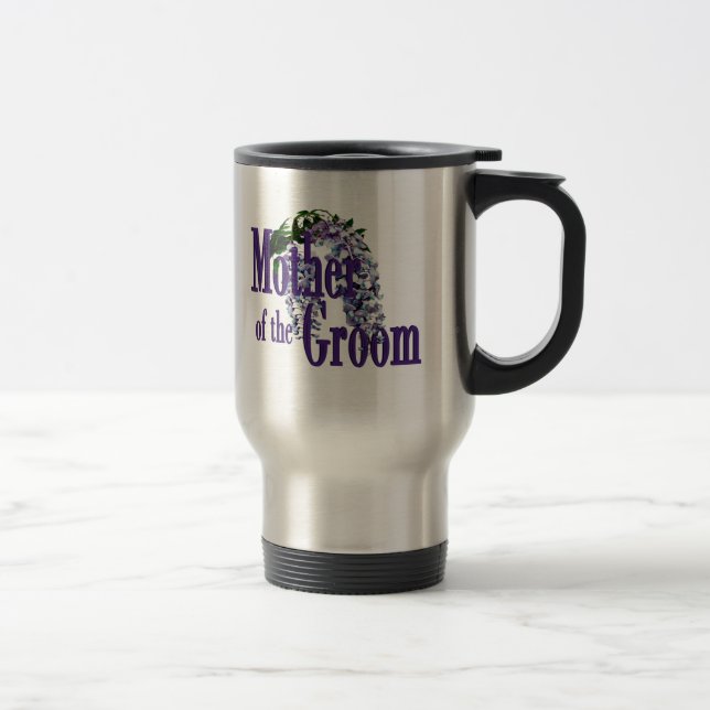 Mug De Voyage Mère du marié / Mariage Wisteria (Droit)