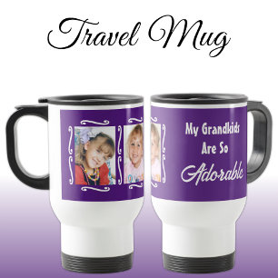 Mug De Voyage Mes petits-enfants sont adorables ajouter des phot