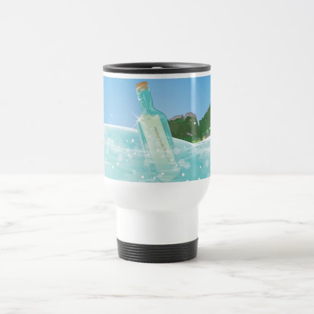 Mug De Voyage Message dans une bouteille (Centre)