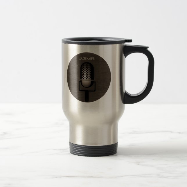 Mug De Voyage Microphone ASMR Retro (Droit)